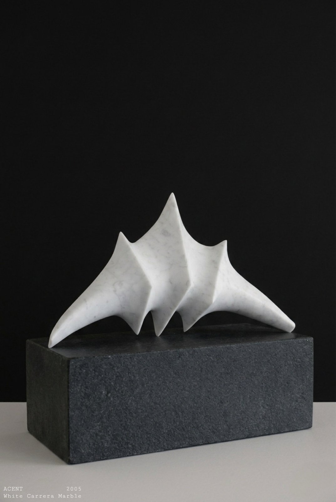 ACENT, 2005, white Carrara marble sculpture