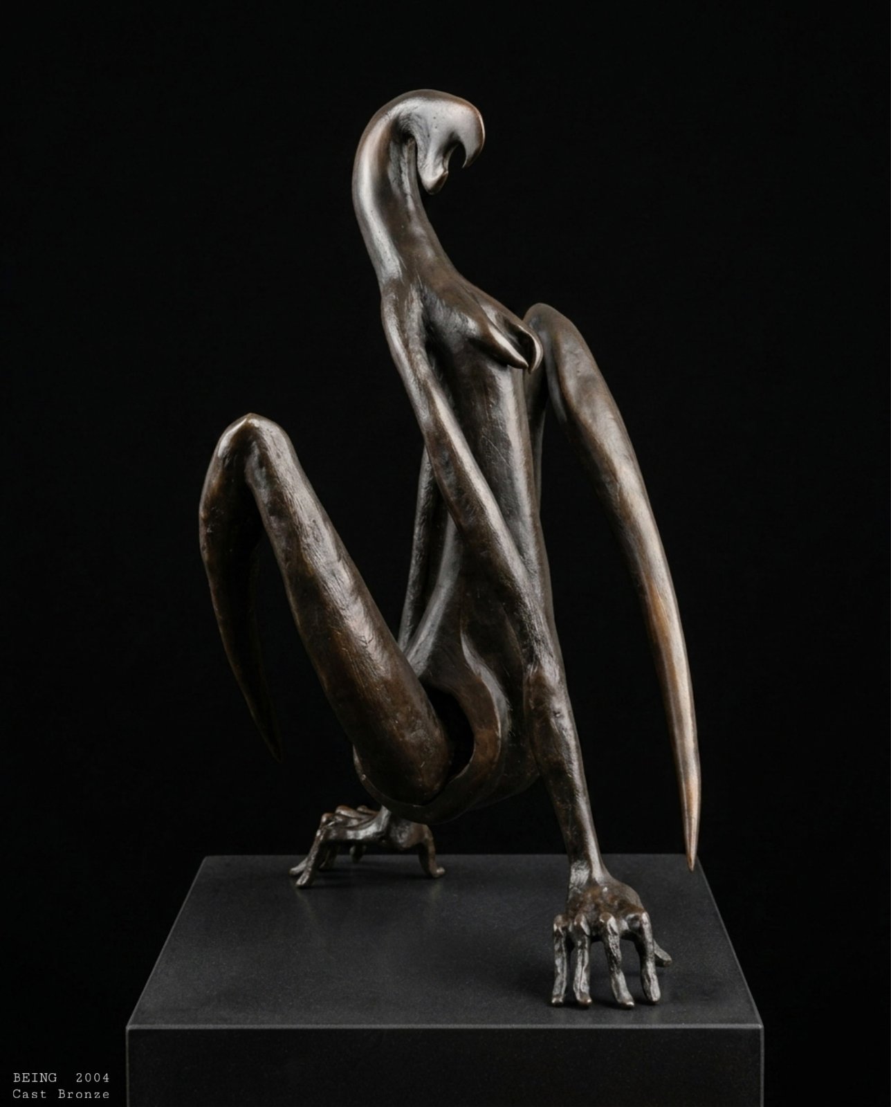 BEING, 2004, cast bronze sculpture